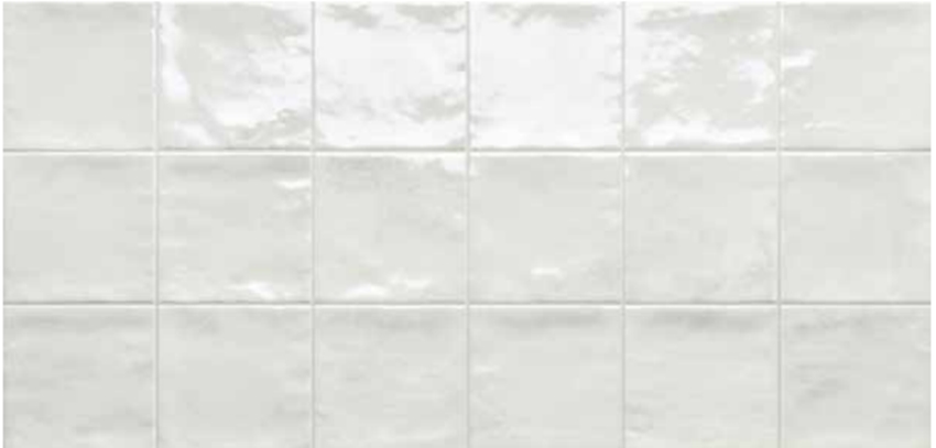 WHITE GLOSS ZELLIGE LOOK TILE