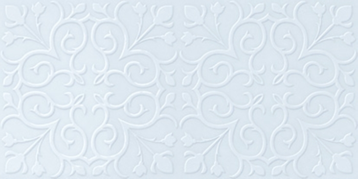 PERIWINKLE BLUE GLOSS PRAGUE INFINITY PRESSMETAL LOOK TILE